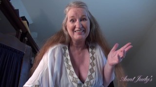 Aunt Judy&#039;s - Your 61yo Busty GILF Stepmom Maggie gives you a Handjob (POV)