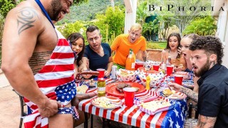 Biphoria - 4th Of July Hot Af Bi Orgy ft Aften Opal, Hatler Gurius N&#039;MORE!!